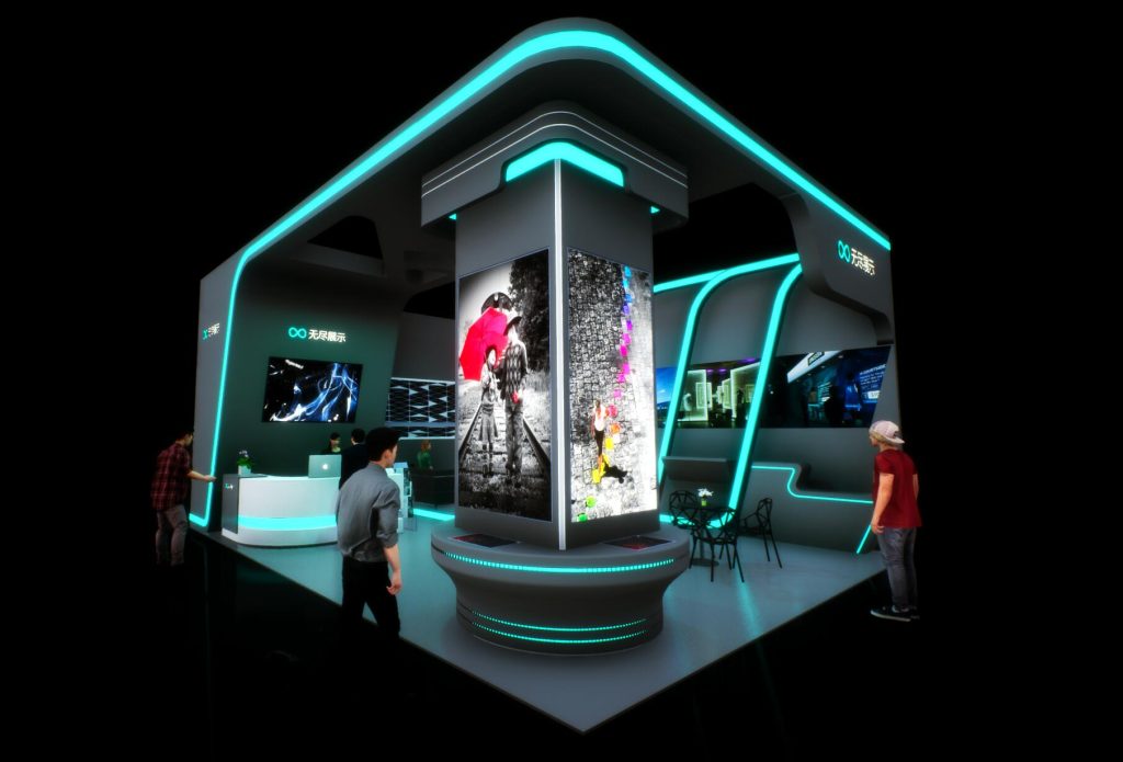 展台模型1057#-无尽展示