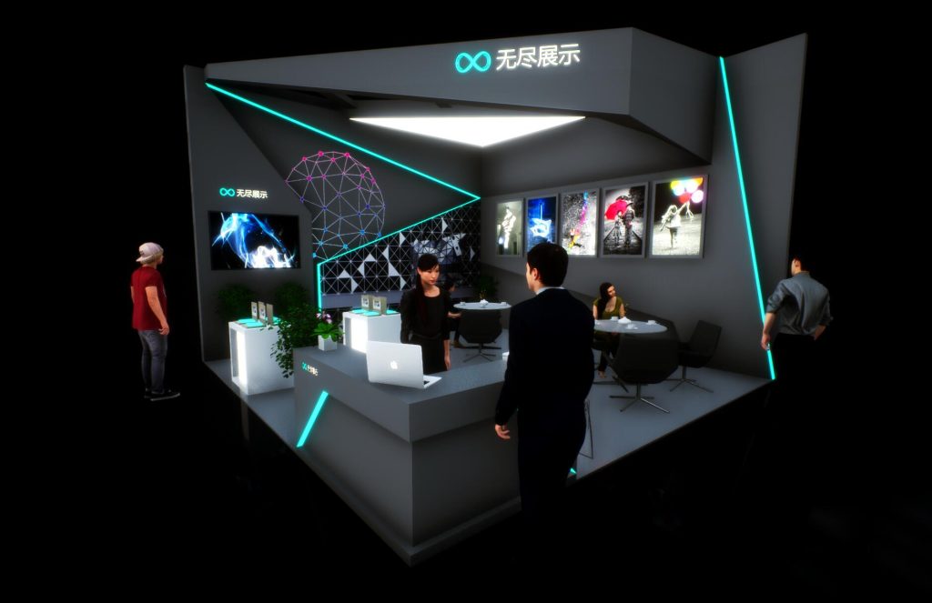 展台模型1058#-无尽展示