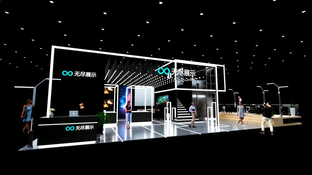 展台模型1353# (10x17)-无尽展示